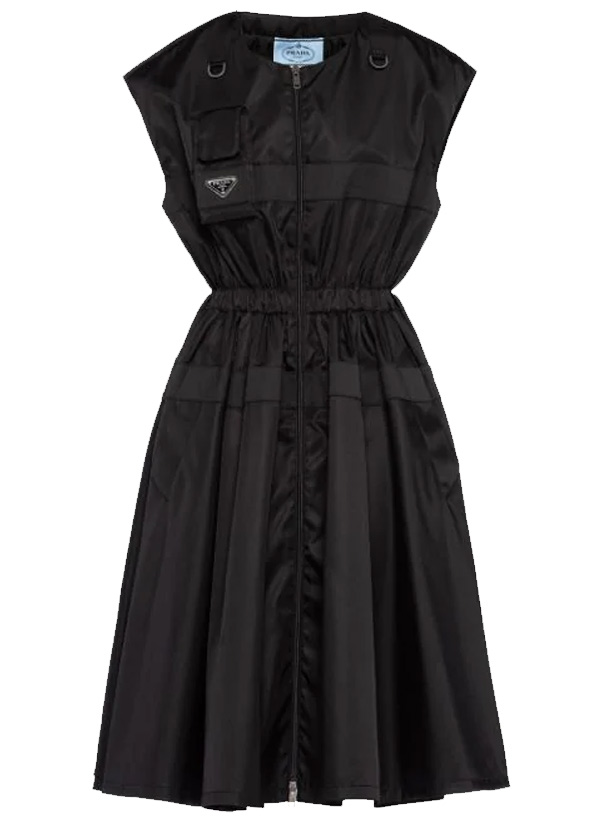 Gabardine sleeveless dress -  Prada